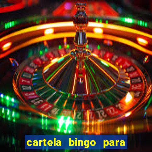 cartela bingo para cha de cozinha imprimir gratis